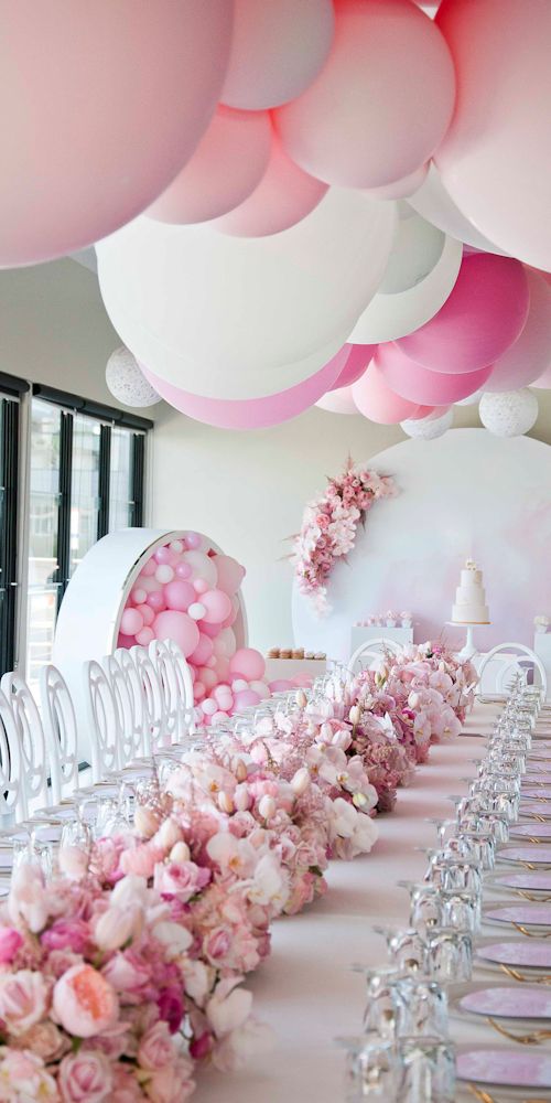 pink balloon garland renee L